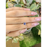 0.82 Ct. Blue Sapphire from Ceylon (Sri Lanka) Life Style