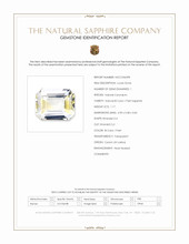 1.17 Ct. Bi Color / Parti Sapphire from Ceylon (Sri Lanka) Scan Report