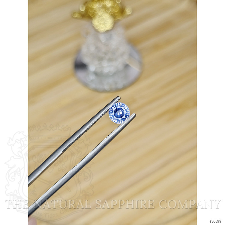 0.81 Ct. Blue Sapphire from Ceylon (Sri Lanka)