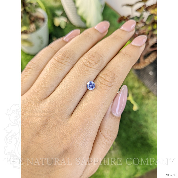 0.81 Ct. Blue Sapphire from Ceylon (Sri Lanka)