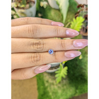 0.81 Ct. Blue Sapphire from Ceylon (Sri Lanka) Life Style