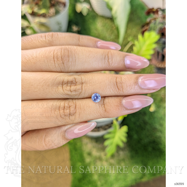 0.81 Ct. Blue Sapphire from Ceylon (Sri Lanka)