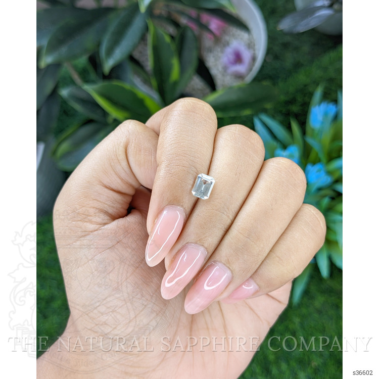 1.09 Ct. White Sapphire from Africa