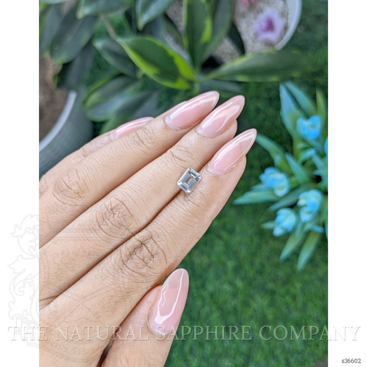 1.09 Ct. White Sapphire from Africa