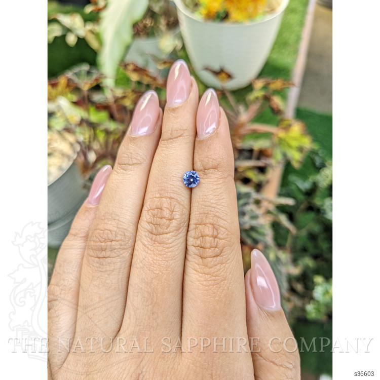 0.83 Ct. Blue Sapphire from Ceylon (Sri Lanka)