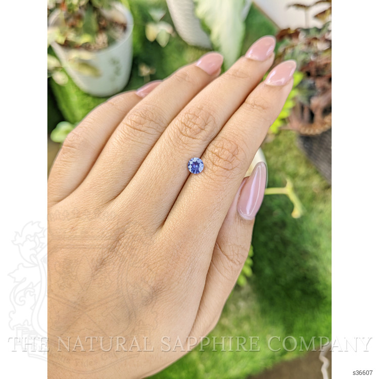 0.61 Ct. Blue Sapphire from Ceylon (Sri Lanka)