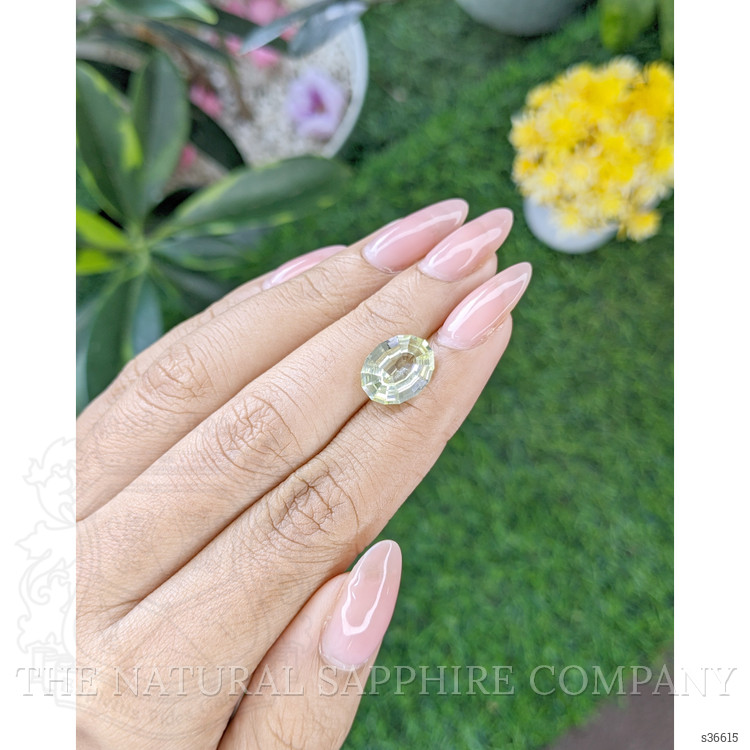 4.39 Ct. Green Sapphire from Ceylon (Sri Lanka)
