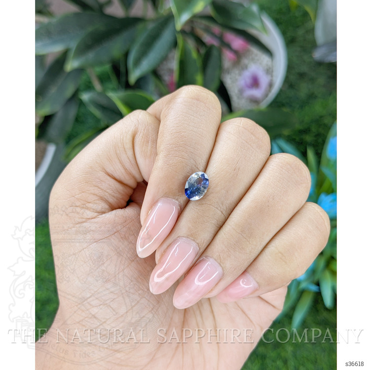 1.62 Ct. Bi Color Sapphire from Ceylon (Sri Lanka)