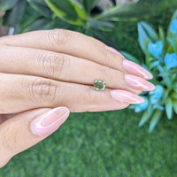 1.04 Ct. Green Sapphire from Africa Life Style