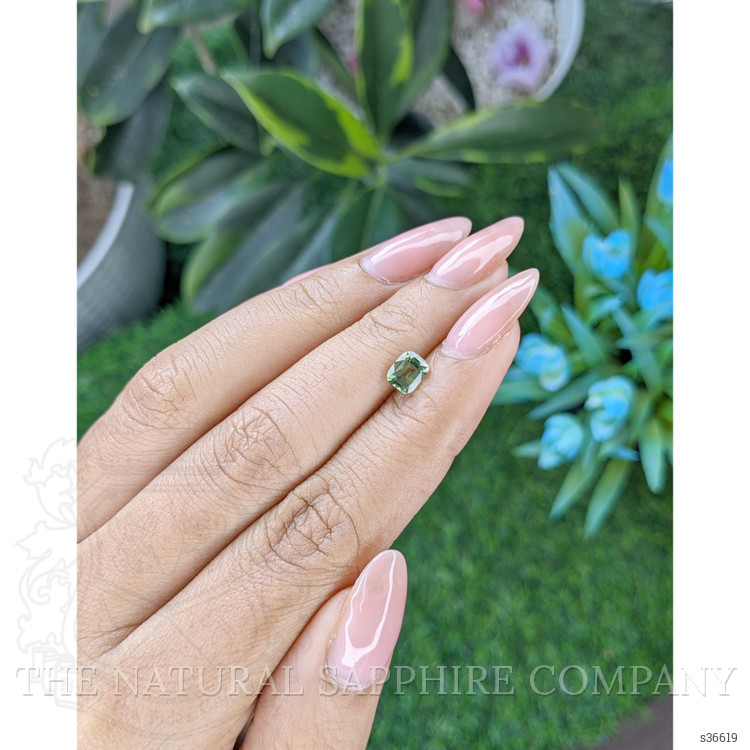 1.04 Ct. Green Sapphire from Africa