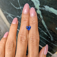 1.26 Ct. Blue Sapphire from Ceylon (Sri Lanka) Life Style
