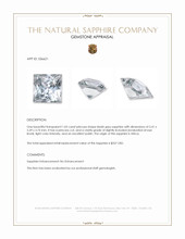 1.02 Ct. Bluish Grey Sapphire from Africa Appraisal