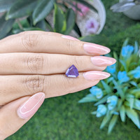 2.11 Ct. Violet Sapphire from Ceylon (Sri Lanka) Life Style