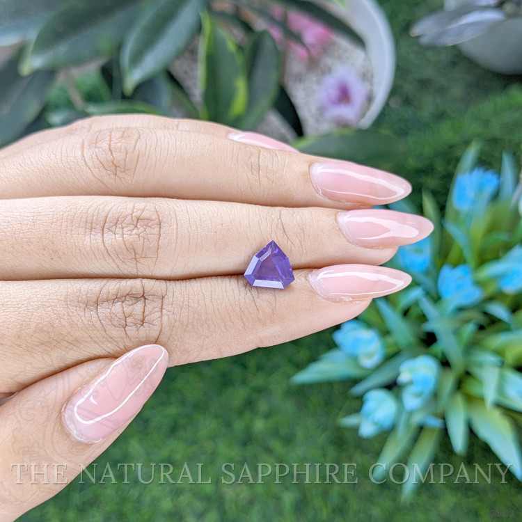 2.11 Ct. Violet Sapphire from Ceylon (Sri Lanka)