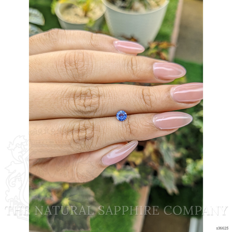 0.44 Ct. Blue Sapphire from Ceylon (Sri Lanka)