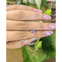 0.59 Ct. Blue Sapphire from Ceylon (Sri Lanka) Life Style