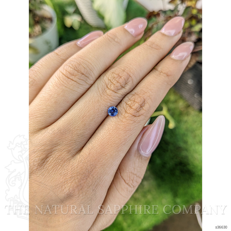 0.44 Ct. Blue Sapphire from Ceylon (Sri Lanka)