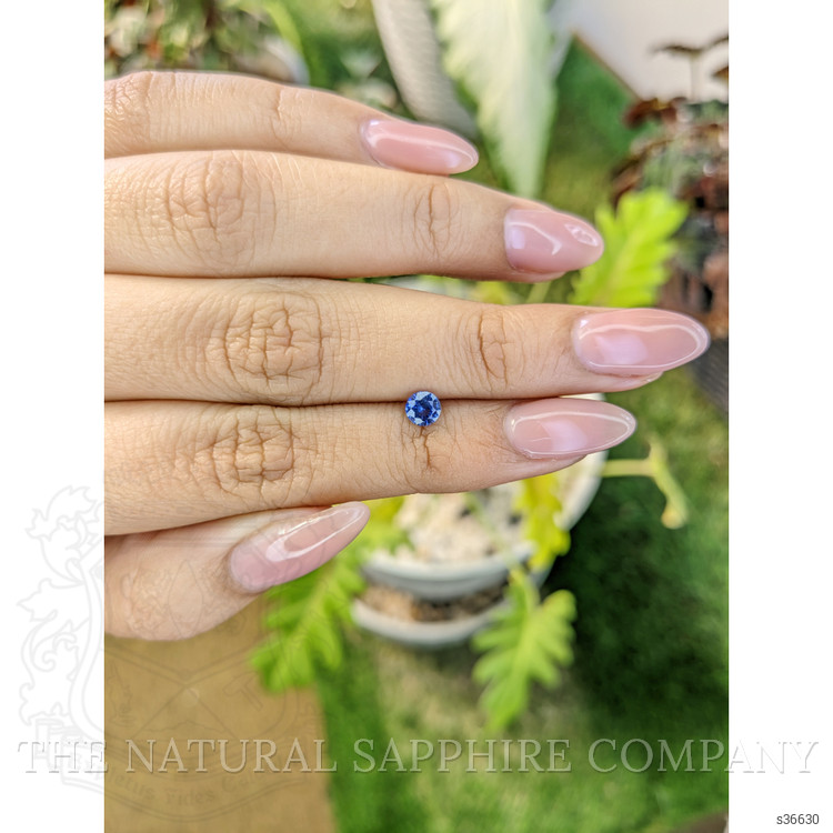 0.44 Ct. Blue Sapphire from Ceylon (Sri Lanka)
