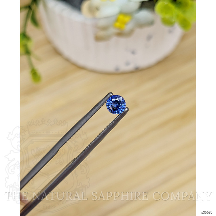 0.44 Ct. Blue Sapphire from Ceylon (Sri Lanka)