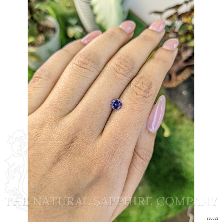0.61 Ct. Pinkish Purple Sapphire from Ceylon (Sri Lanka)