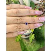 0.61 Ct. Pinkish Purple Sapphire from Ceylon (Sri Lanka) Life Style