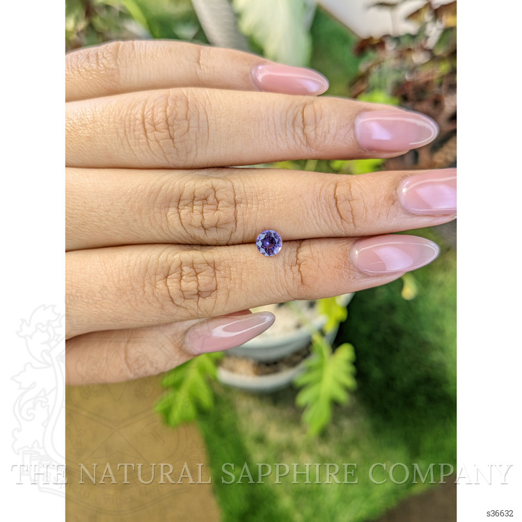 0.61 Ct. Pinkish Purple Sapphire from Ceylon (Sri Lanka)