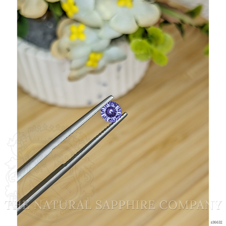 0.61 Ct. Pinkish Purple Sapphire from Ceylon (Sri Lanka)