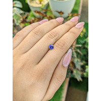 0.81 Ct. Bluish Purple Sapphire from Ceylon (Sri Lanka) Life Style