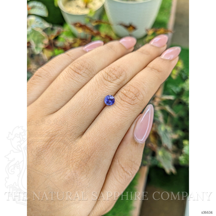 0.81 Ct. Bluish Purple Sapphire from Ceylon (Sri Lanka)