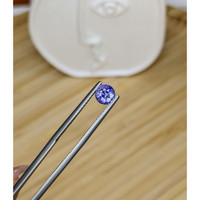 0.81 Ct. Bluish Purple Sapphire from Ceylon (Sri Lanka) Life Style