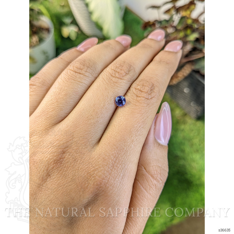 0.72 Ct. Purple Sapphire from Ceylon (Sri Lanka)