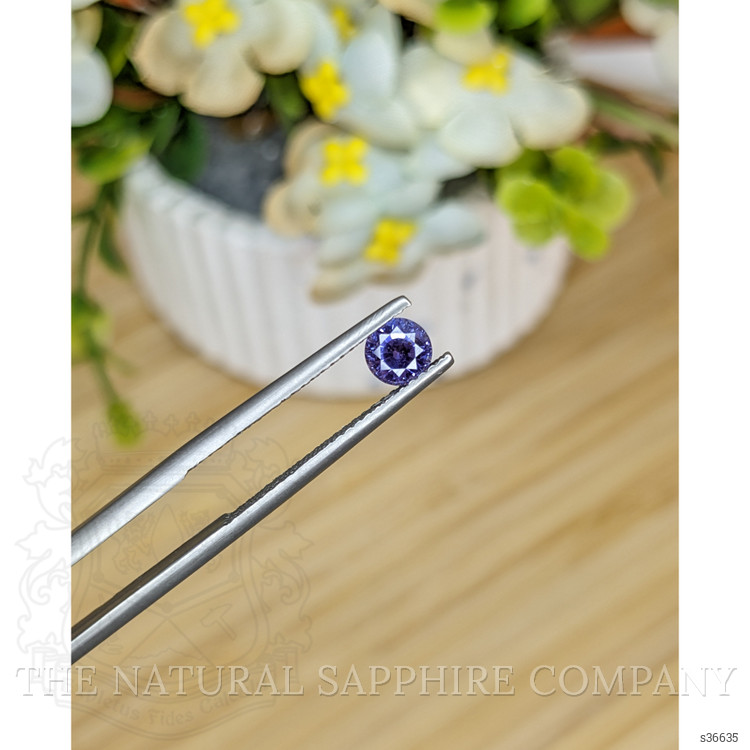0.72 Ct. Purple Sapphire from Ceylon (Sri Lanka)