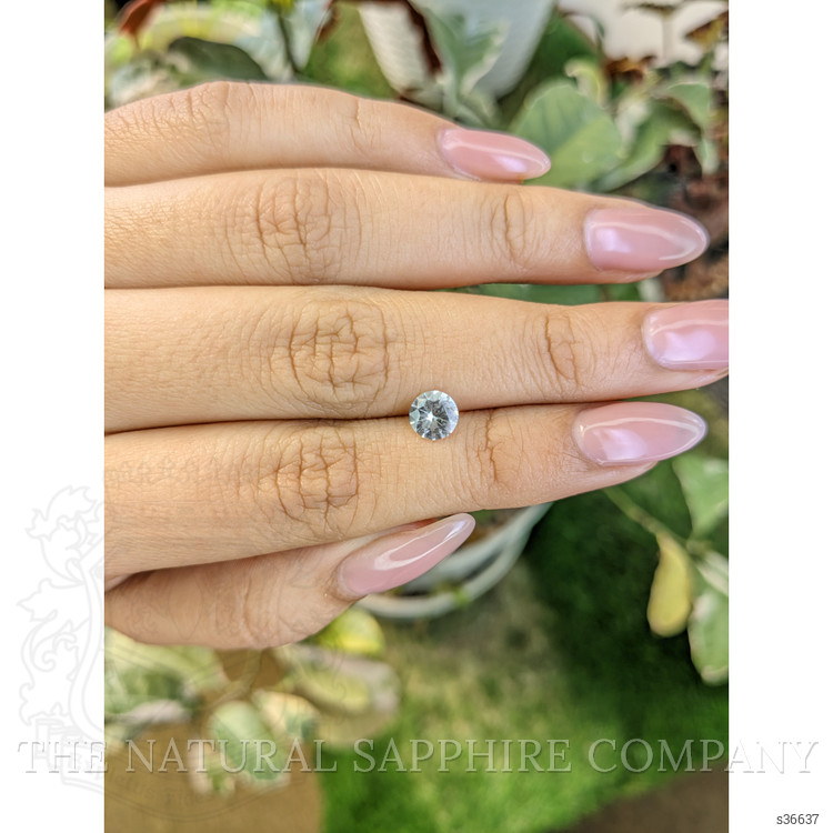 0.80 Ct. White Sapphire from Ceylon (Sri Lanka)