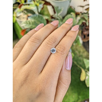 0.94 Ct. White Sapphire from Ceylon (Sri Lanka) Life Style