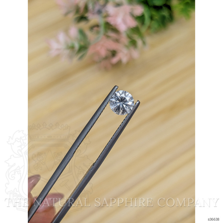 0.94 Ct. White Sapphire from Ceylon (Sri Lanka)