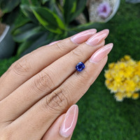 1.22 Ct. Blue Sapphire from Ceylon (Sri Lanka) Life Style