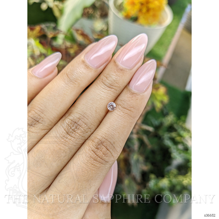 0.35 Ct. Peach Sapphire from Ceylon (Sri Lanka)