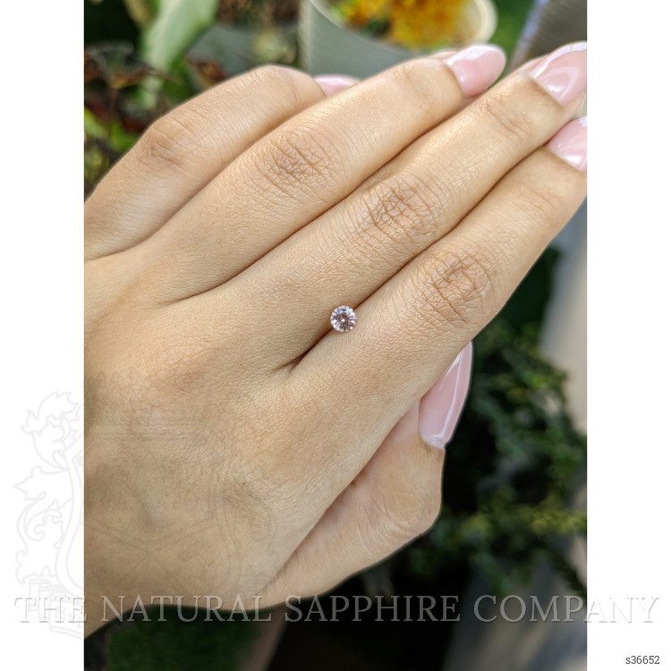 0.35 Ct. Peach Sapphire from Ceylon (Sri Lanka)