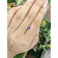 0.46 Ct. Pinkish Purple Sapphire from Ceylon (Sri Lanka) Life Style