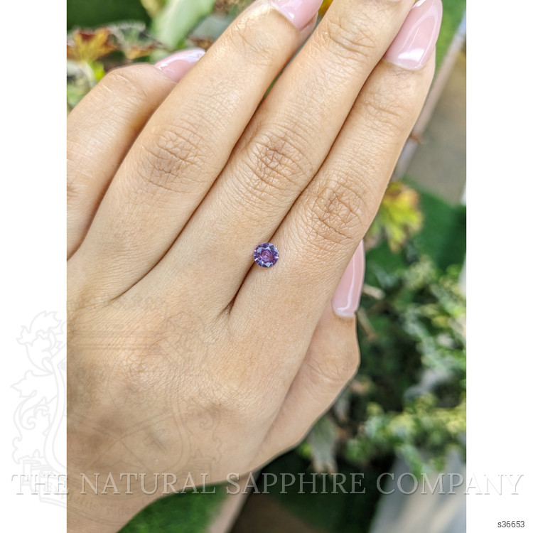 0.46 Ct. Pinkish Purple Sapphire from Ceylon (Sri Lanka)