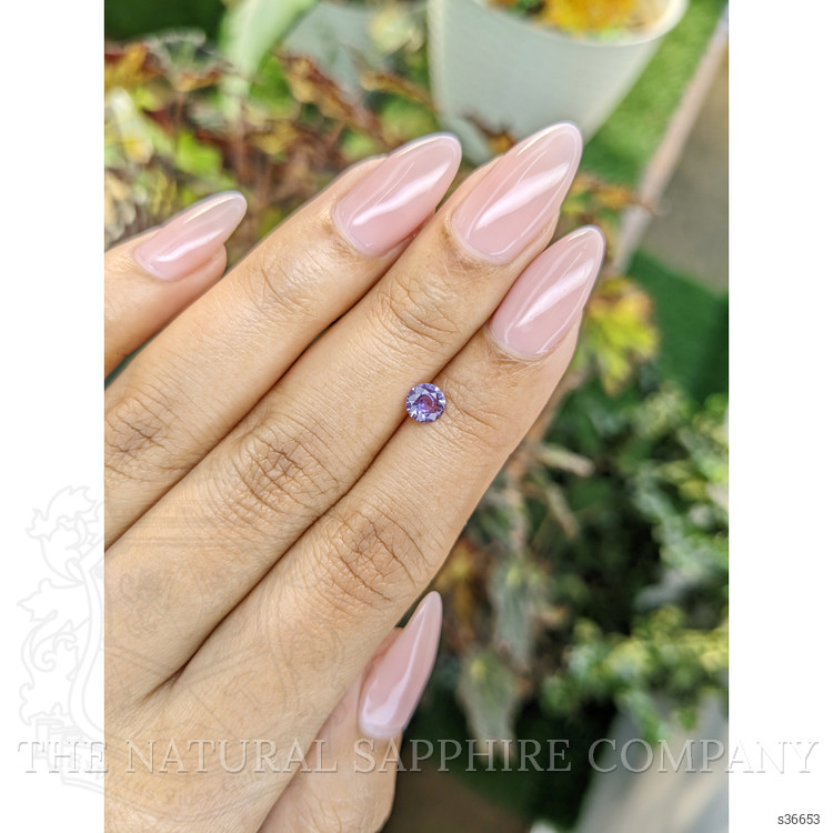 0.46 Ct. Pinkish Purple Sapphire from Ceylon (Sri Lanka)