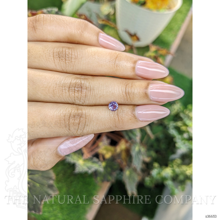 0.46 Ct. Pinkish Purple Sapphire from Ceylon (Sri Lanka)