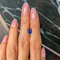 1.34 Ct. Blue Sapphire from Ceylon (Sri Lanka) Life Style