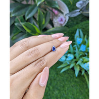 0.72 Ct. Blue Sapphire from Tanzania Life Style