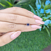 0.61 Ct. Blue Sapphire from Tanzania Life Style