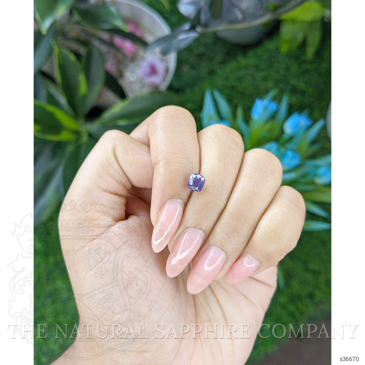 1.12 Ct. Bluish Purple Sapphire from Tanzania