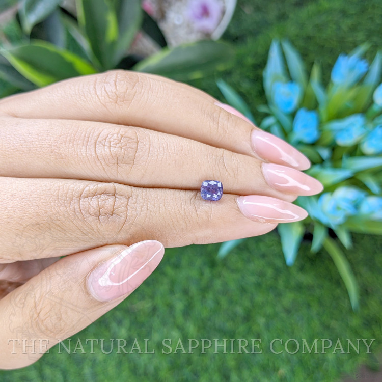 1.12 Ct. Bluish Purple Sapphire from Tanzania