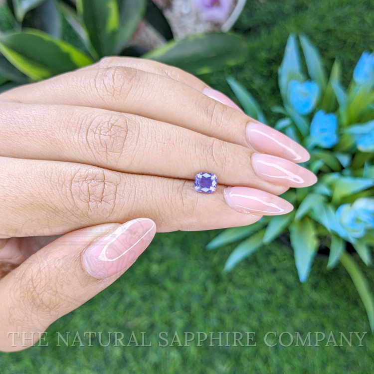 0.89 Ct. Bluish Purple Sapphire from Tanzania