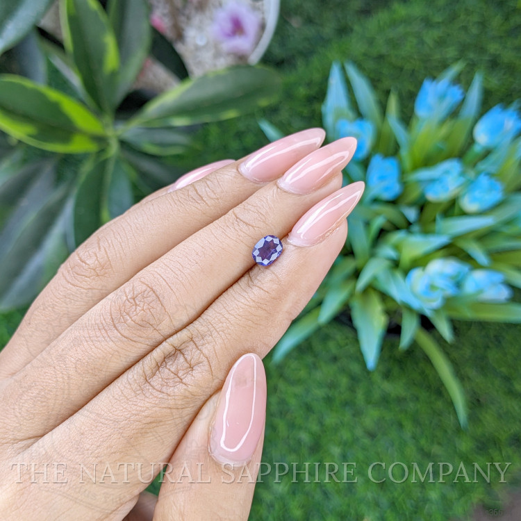 0.97 Ct. Purplish Blue Sapphire from Tanzania