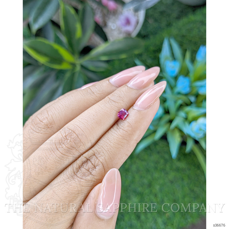 0.52 Ct. Purplish Pink Sapphire from Tanzania